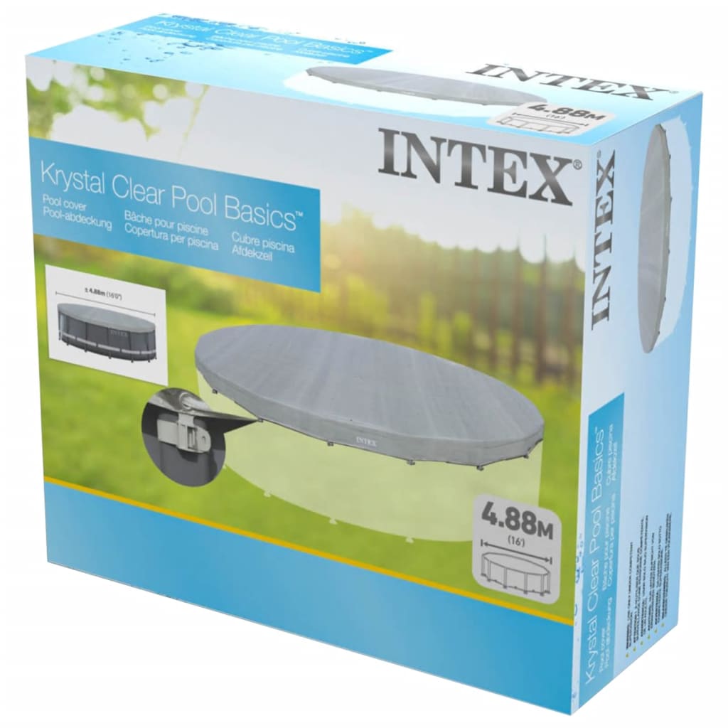 Intex Bassengtrekk Deluxe rund 488 cm 28040