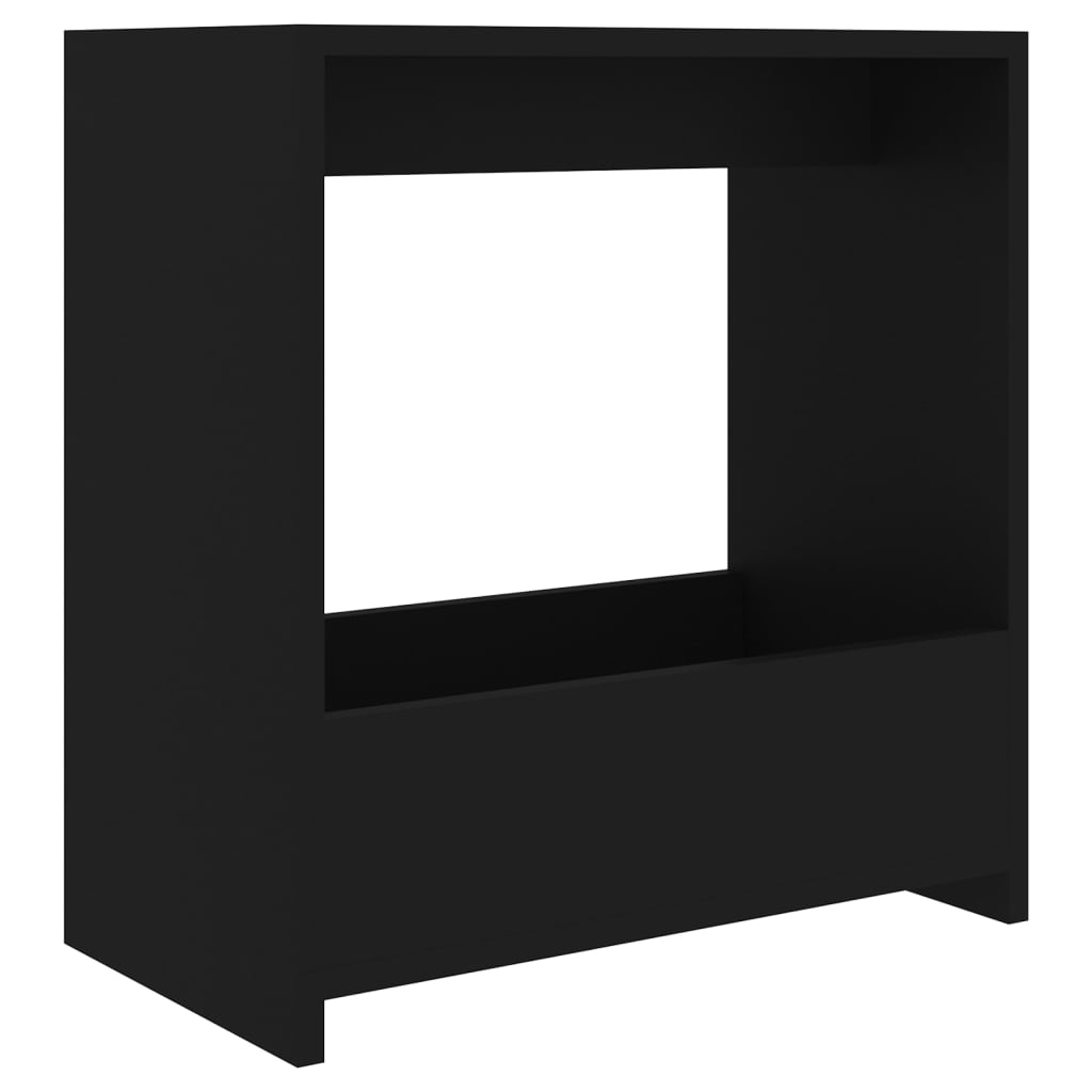vidaXL Sidebord svart 50x26x50 cm sponplate