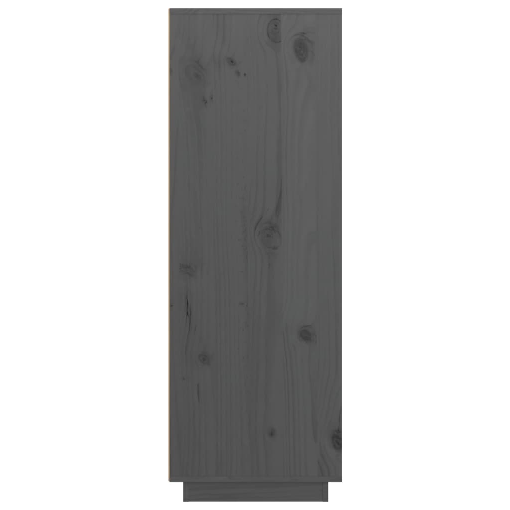 vidaXL Highboard grå 89x40x116,5 cm heltre furu
