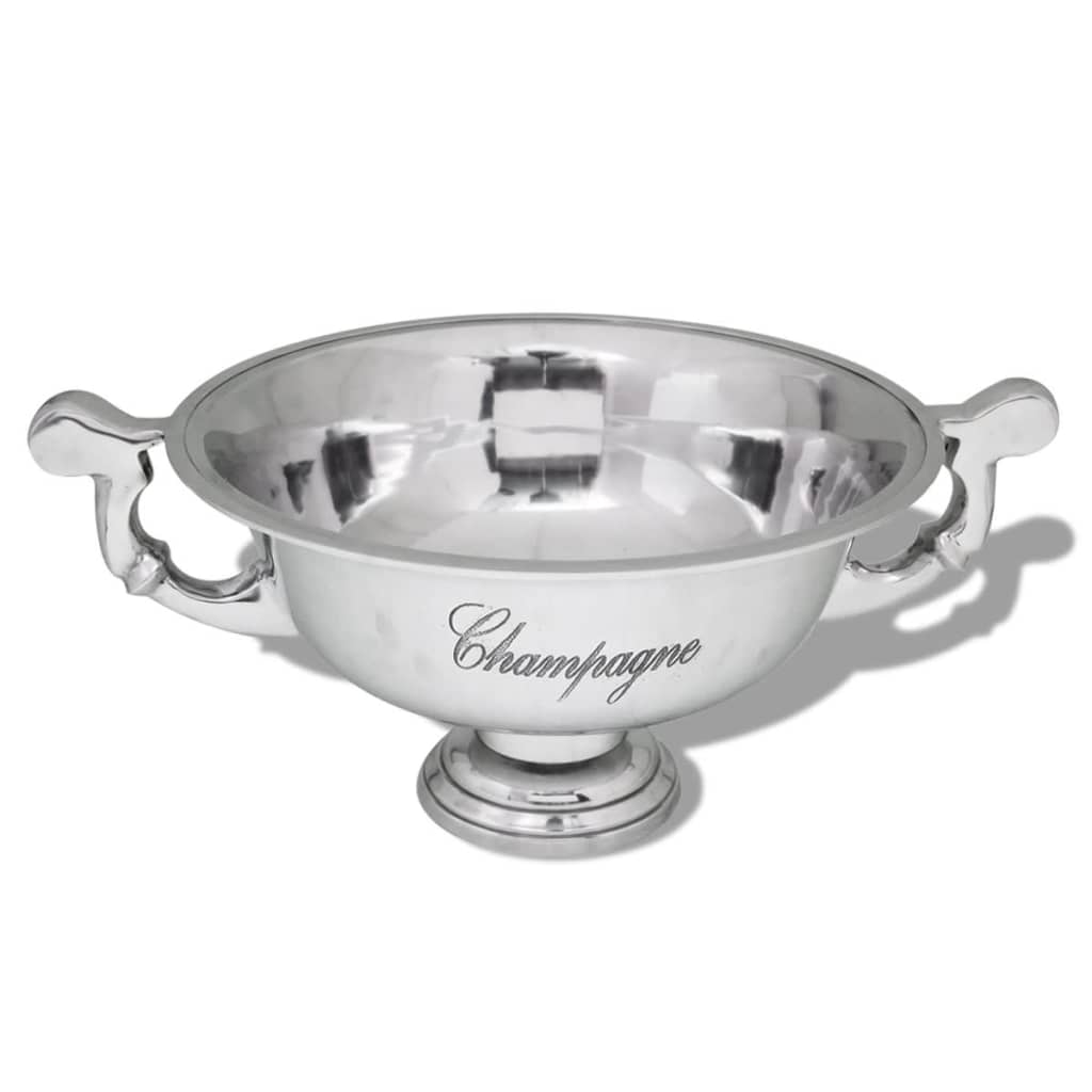vidaXL Pokal champagneavkjøler aluminum sølv