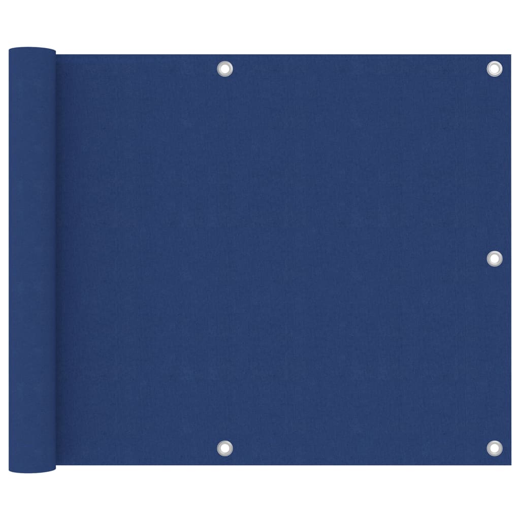 vidaXL Balkongskjerm blå 75x500 cm oxfordstoff