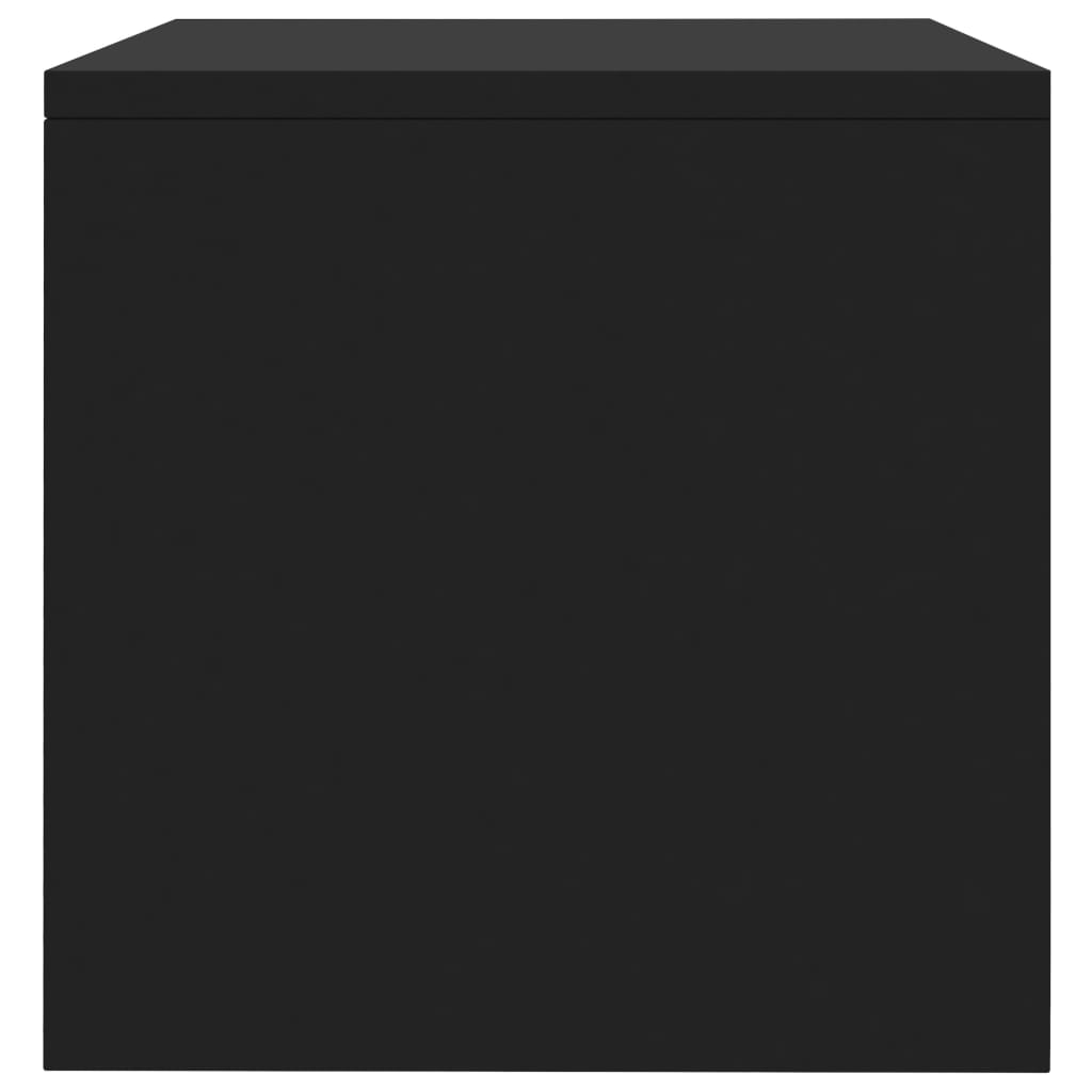 vidaXL Nattbord svart 40x30x30 cm konstruert tre