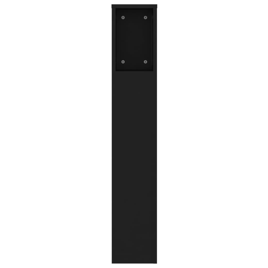 vidaXL Sengegavlskap svart 140x18,5x104,5 cm