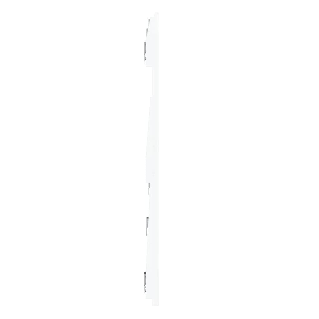 vidaXL Veggmontert sengegavl hvit 204x3x60 cm heltre furu