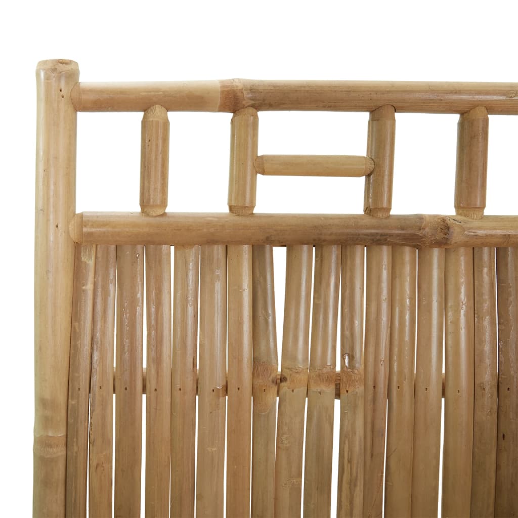 vidaXL Romdeler 5 paneler bambus 200x180 cm