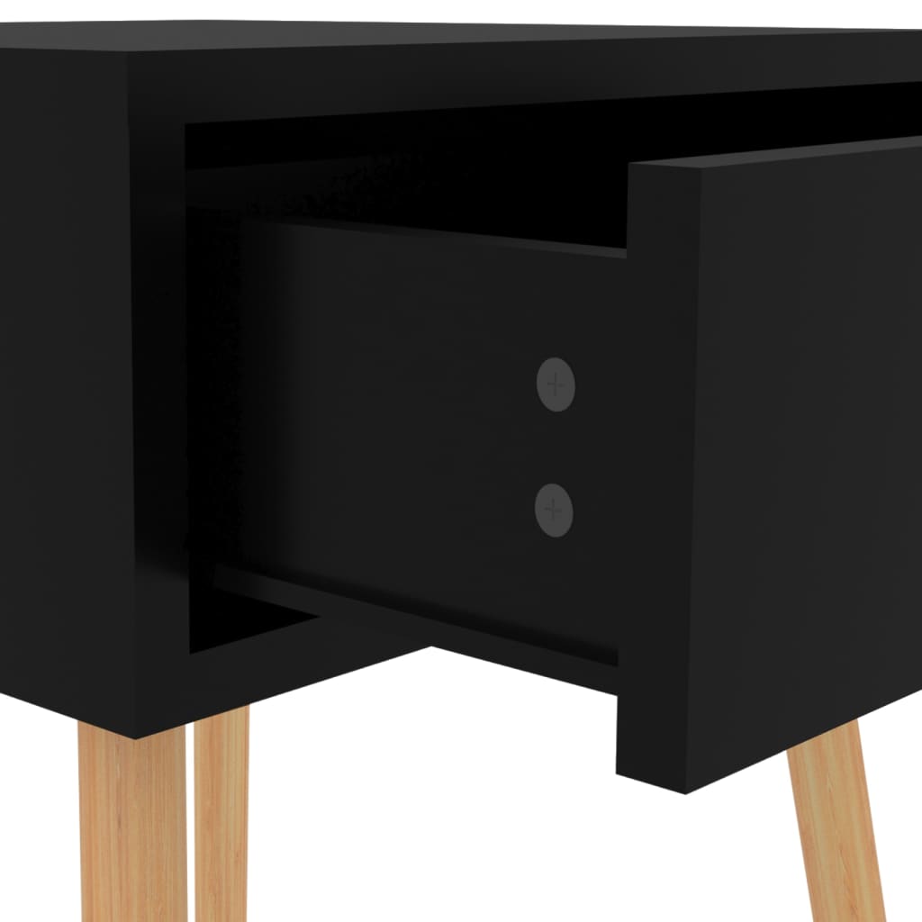 vidaXL Nattbord 2 stk svart 40x40x56 cm sponplate