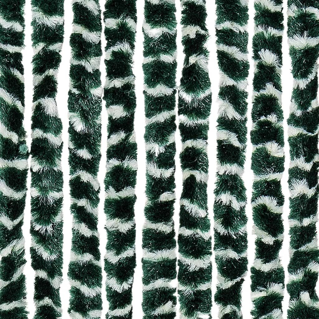 vidaXL Fluegardin grønn og hvit 100x230 cm chenille