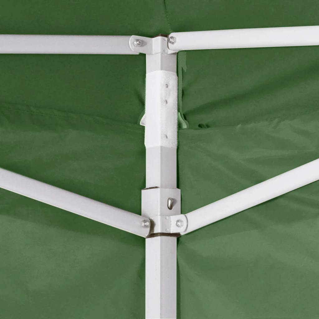 vidaXL Sammenleggbart telt med 4 vegger 3 x 3 m grønn