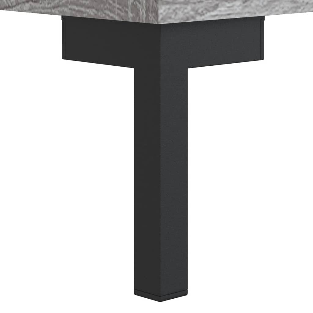 vidaXL Nattbord grå sonoma 40x40x50 cm konstruert tre