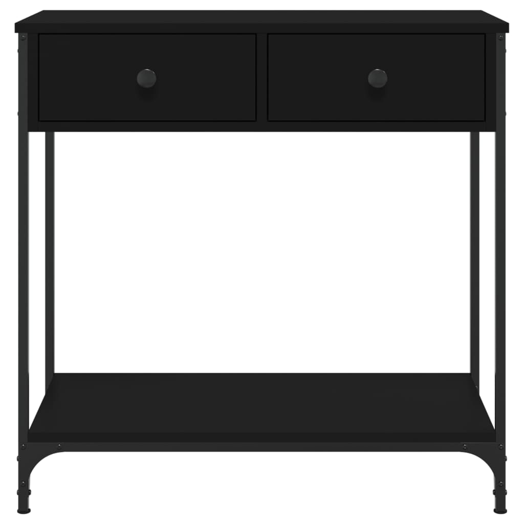 vidaXL Konsollbord svart 75x34,5x75 cm konstruert tre