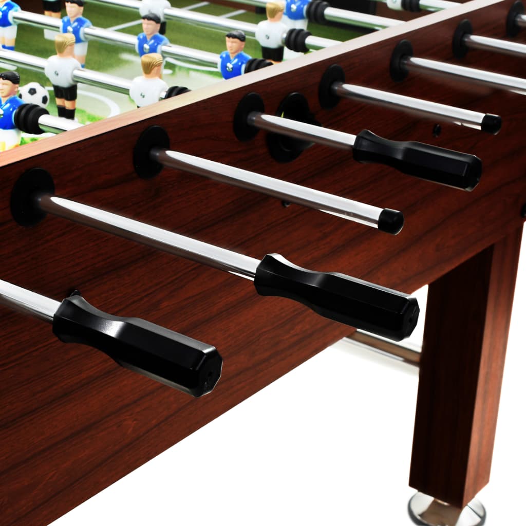 vidaXL Fotballbord stål 60 kg 140x74,5x87,5 cm brun