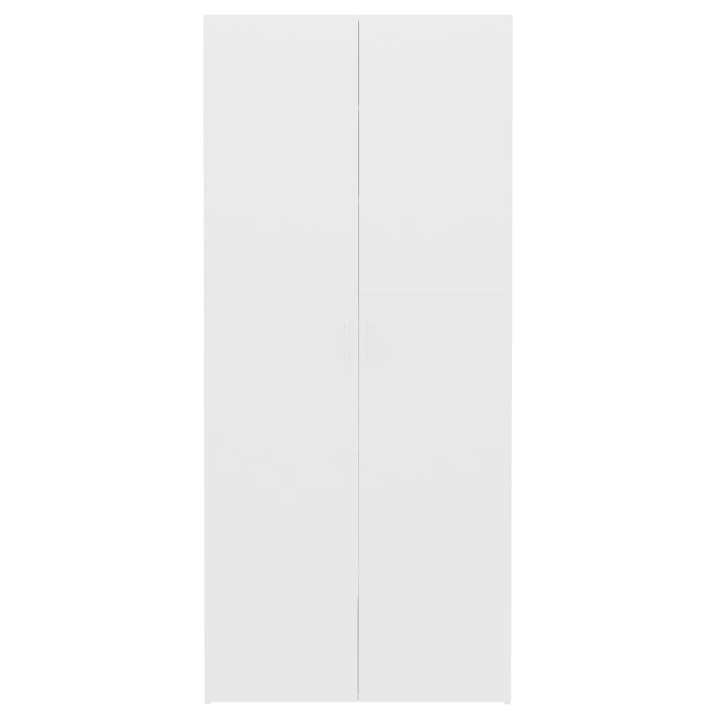 vidaXL Skoskap hvit 80x35,5x180 cm sponplate