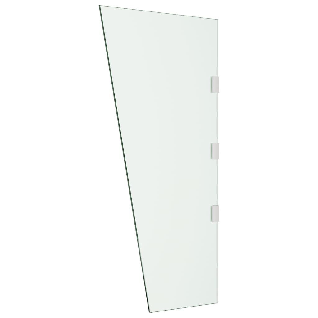 vidaXL Sidepanel for dørkalesje gjennomsiktig 50x100 cm herdet glass