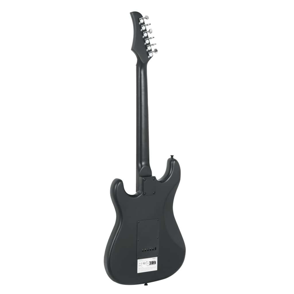 vidaXL Elektrisk gitar for nybegynnere med veske svart 4/4 39"