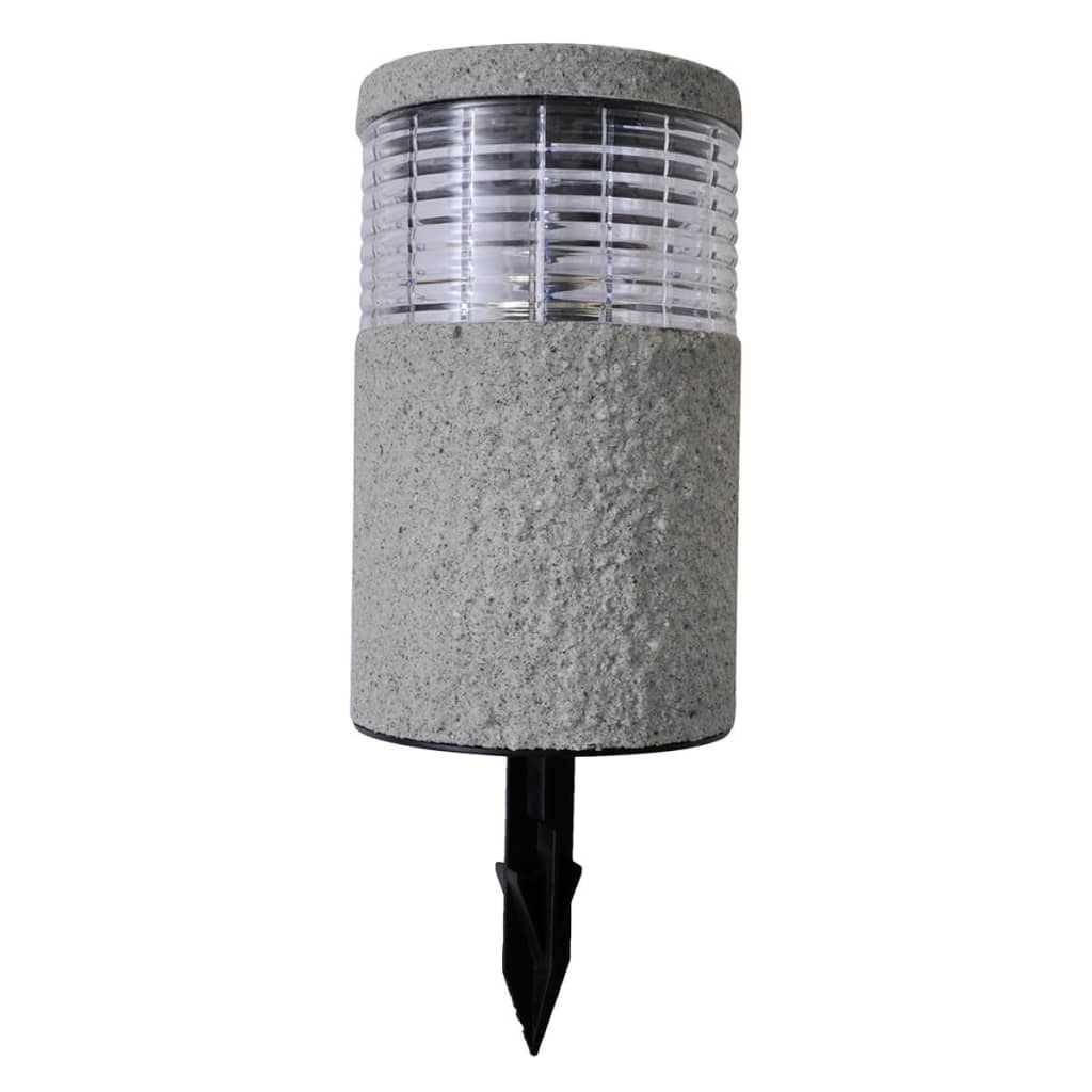 Solcelledrevet LED Hagelys med Stein Utseende 6stk Sett