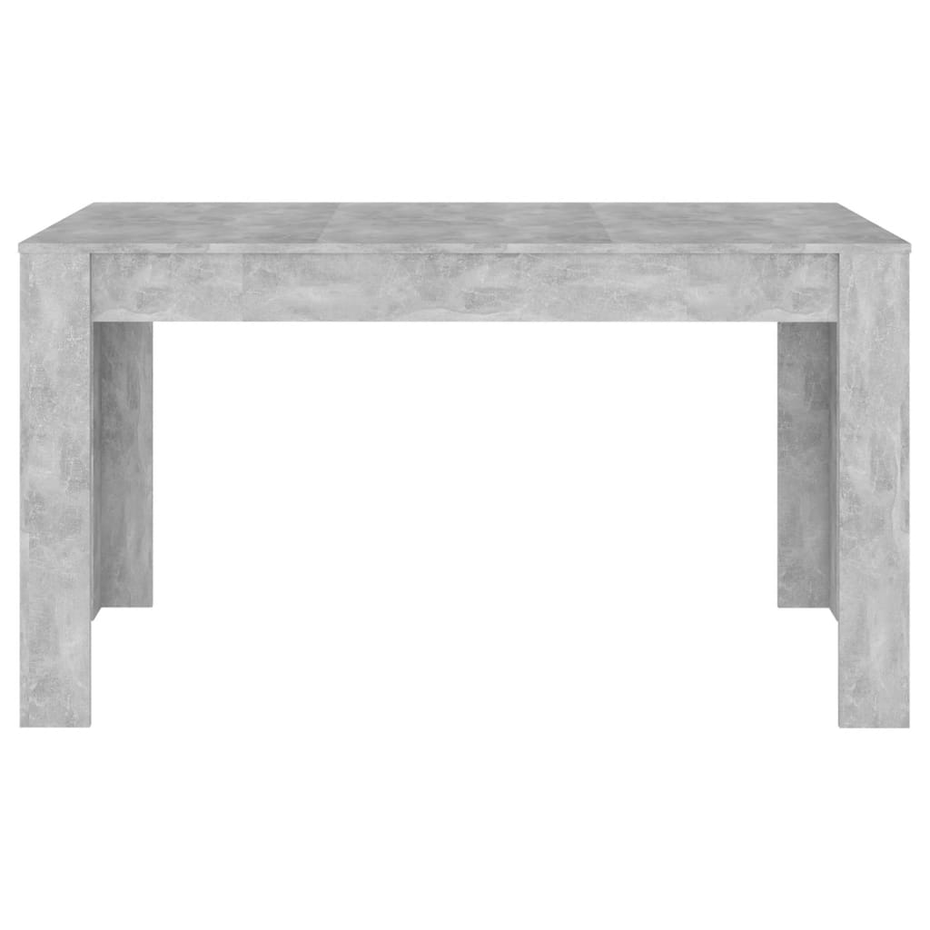 vidaXL Spisebord betonggrå 140x74,5x76 cm sponplate