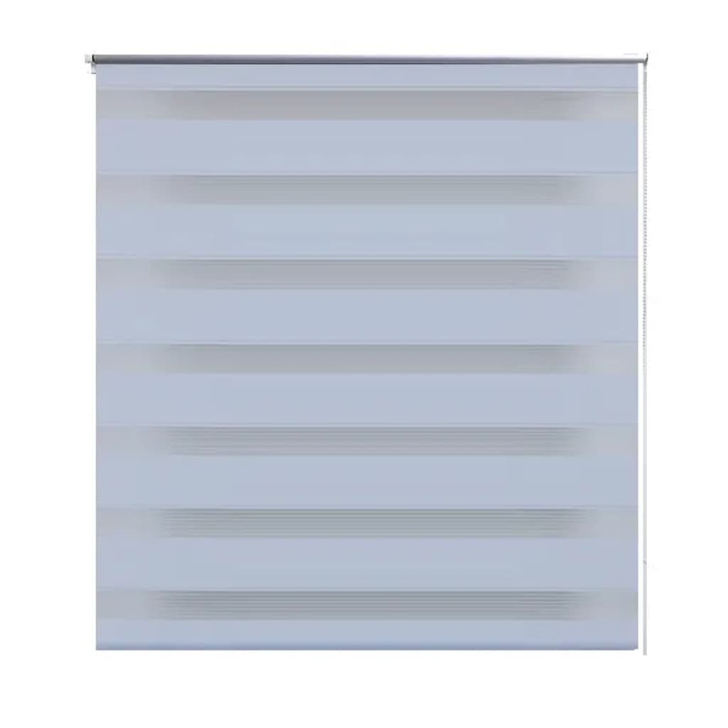 vidaXL Rullegardiner sebramønstret 100 x 175 cm hvit