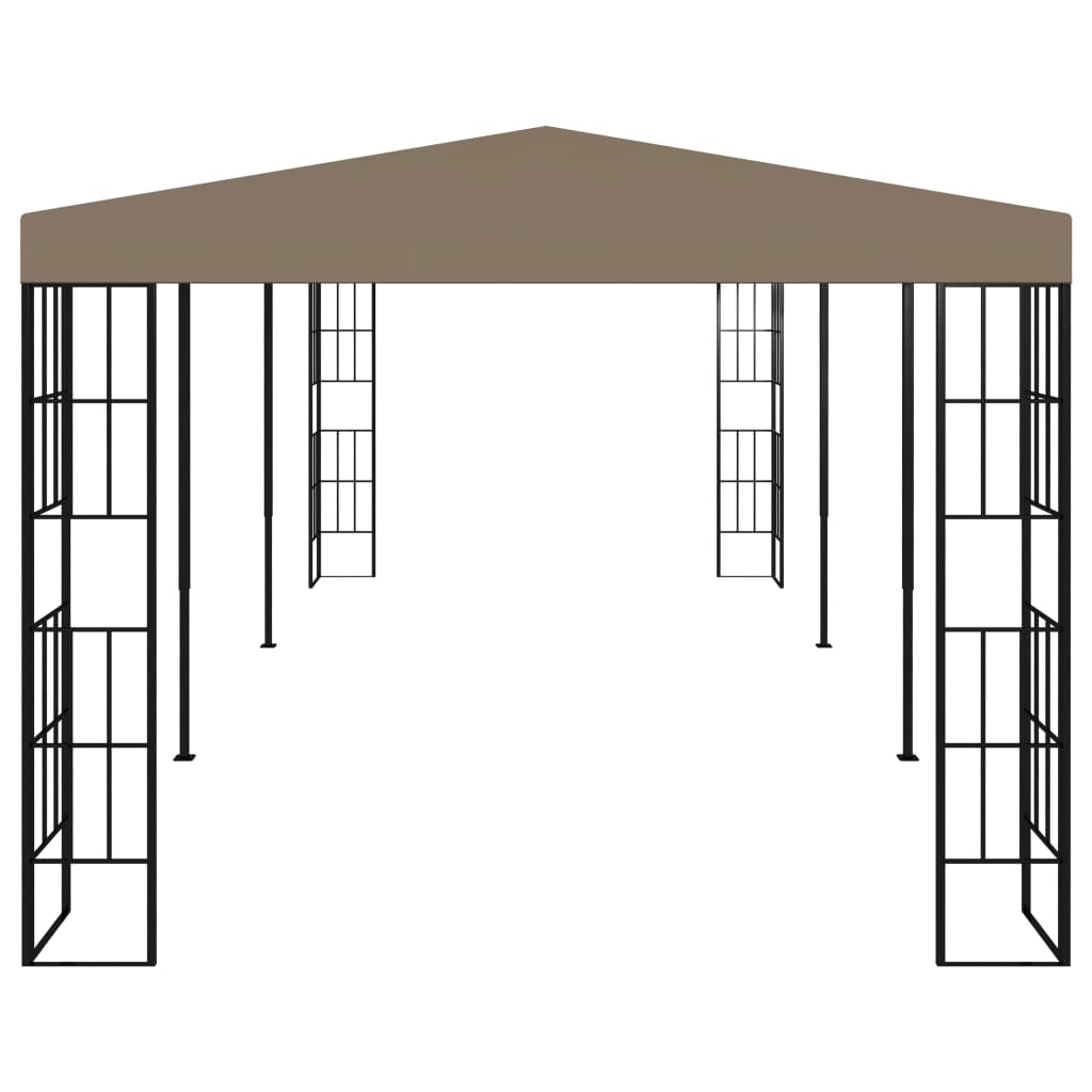 vidaXL Paviljong 6x3 m gråbrun