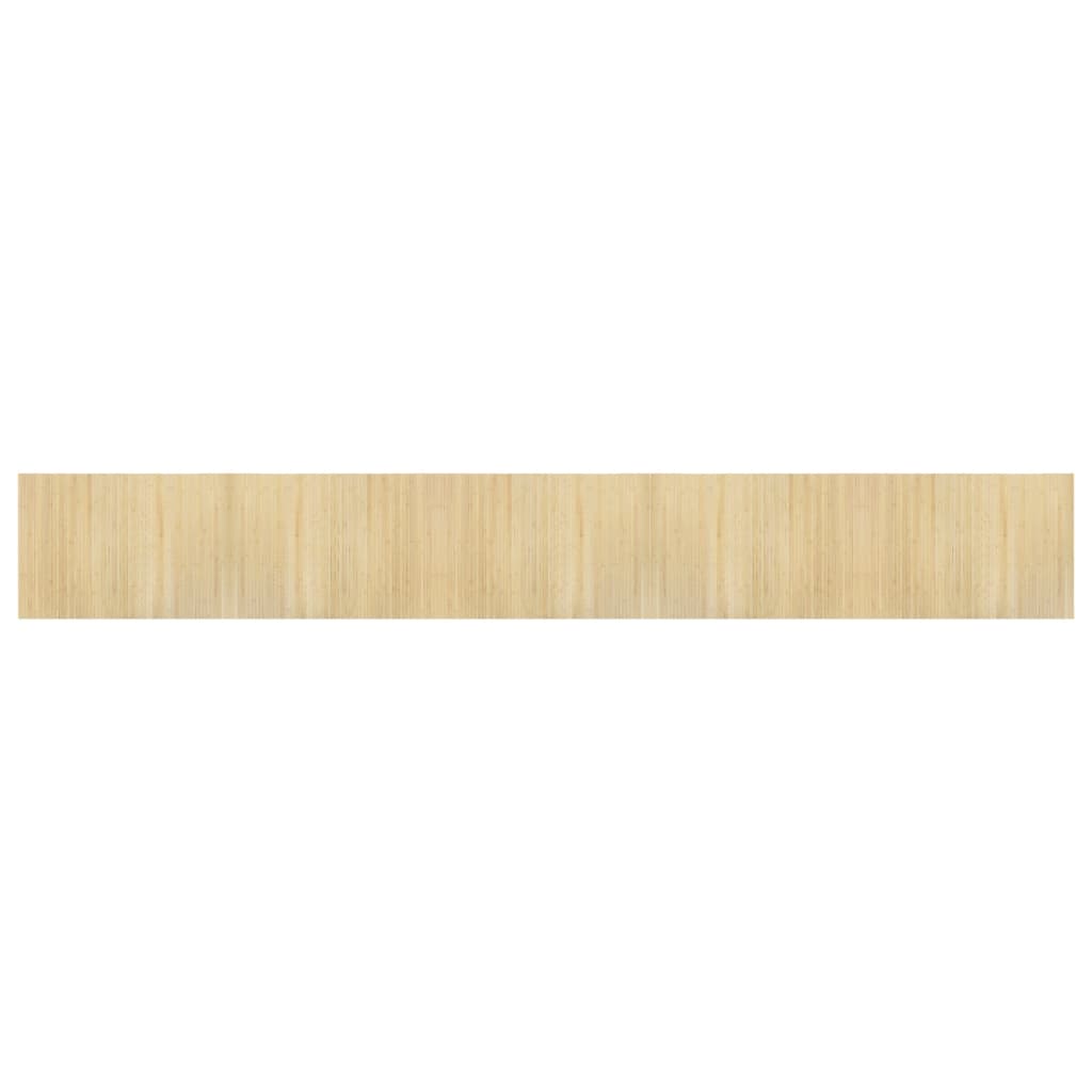 vidaXL Teppe rektangulær lys naturell 70x500 cm bambus