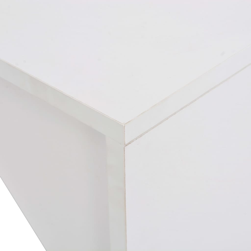 vidaXL Barbord med skap hvit 115x59x200 cm