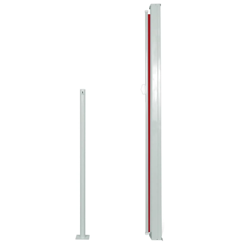 vidaXL Sidemarkise for balkong 160x300 cm rød