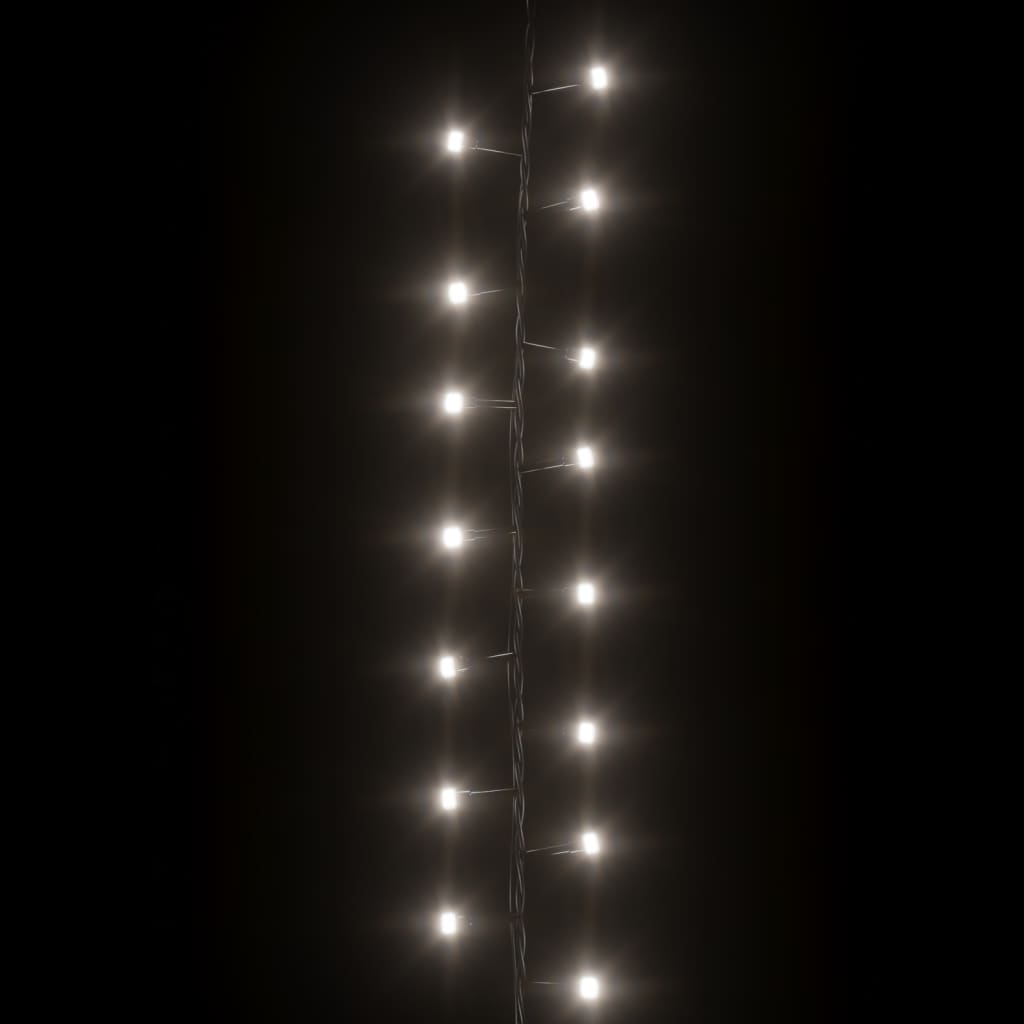 vidaXL LED-strenglys med 2000 lysdioder kaldhvit 45 m PVC