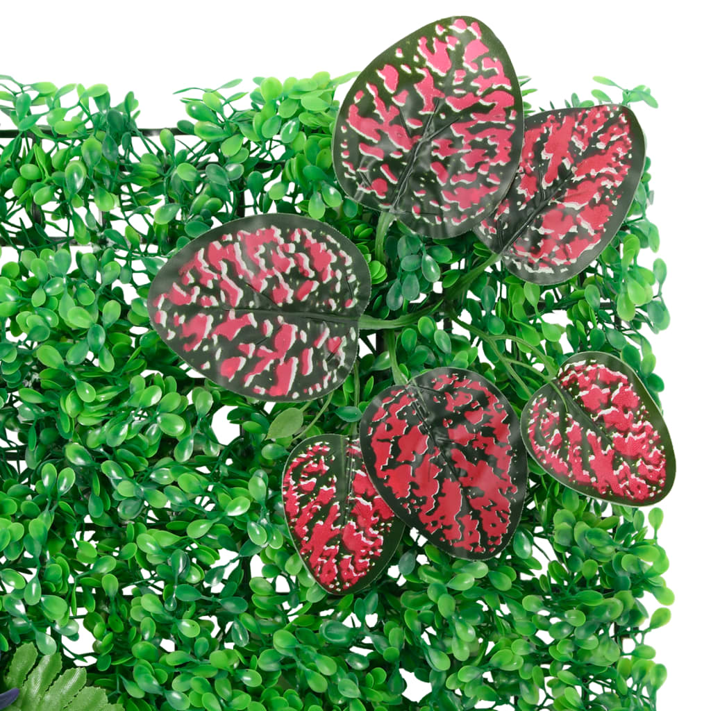  vidaXL Gjerde med kunstige planter 6 stk grønn 40x60 cm