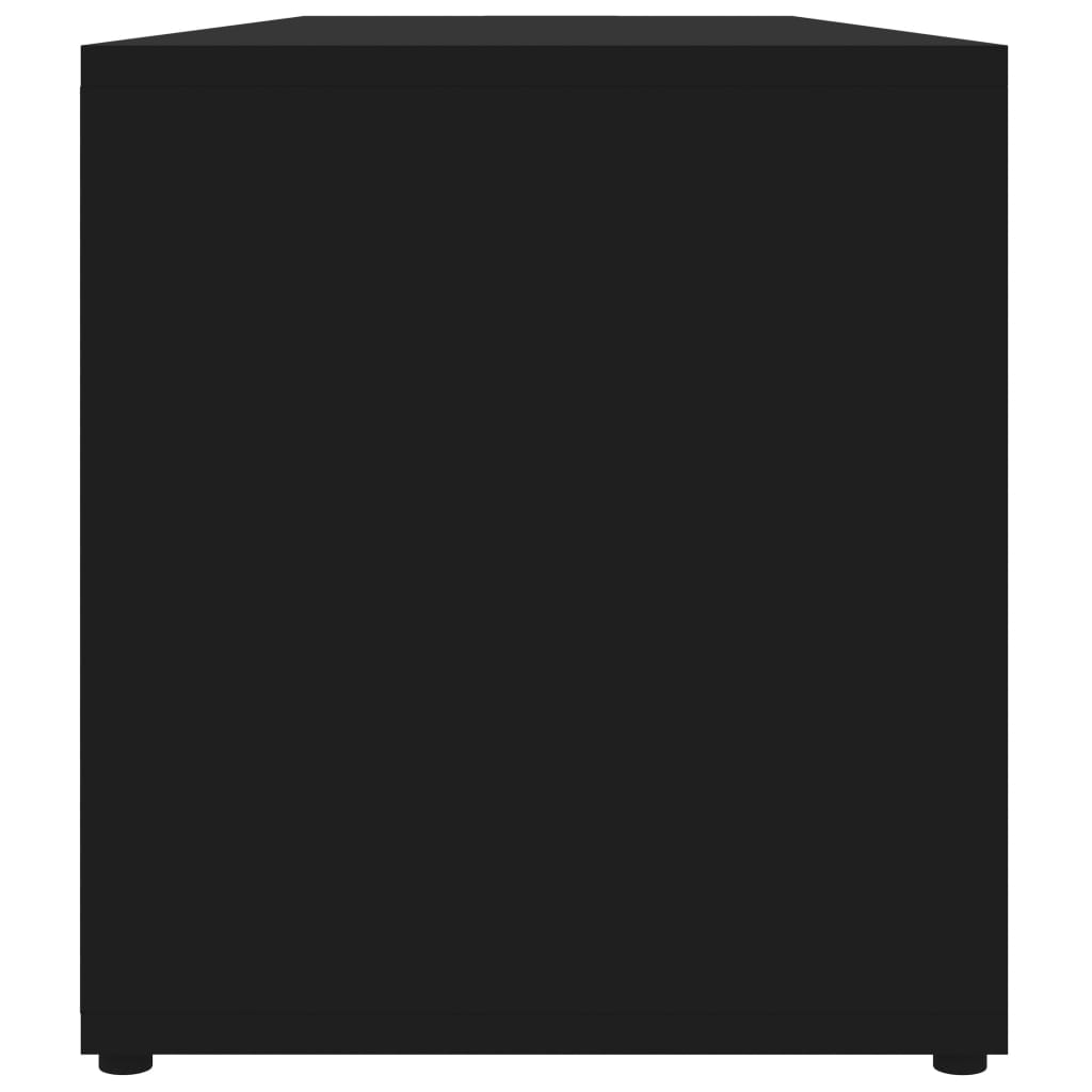 vidaXL TV-benk svart 120x34x37 cm sponplate