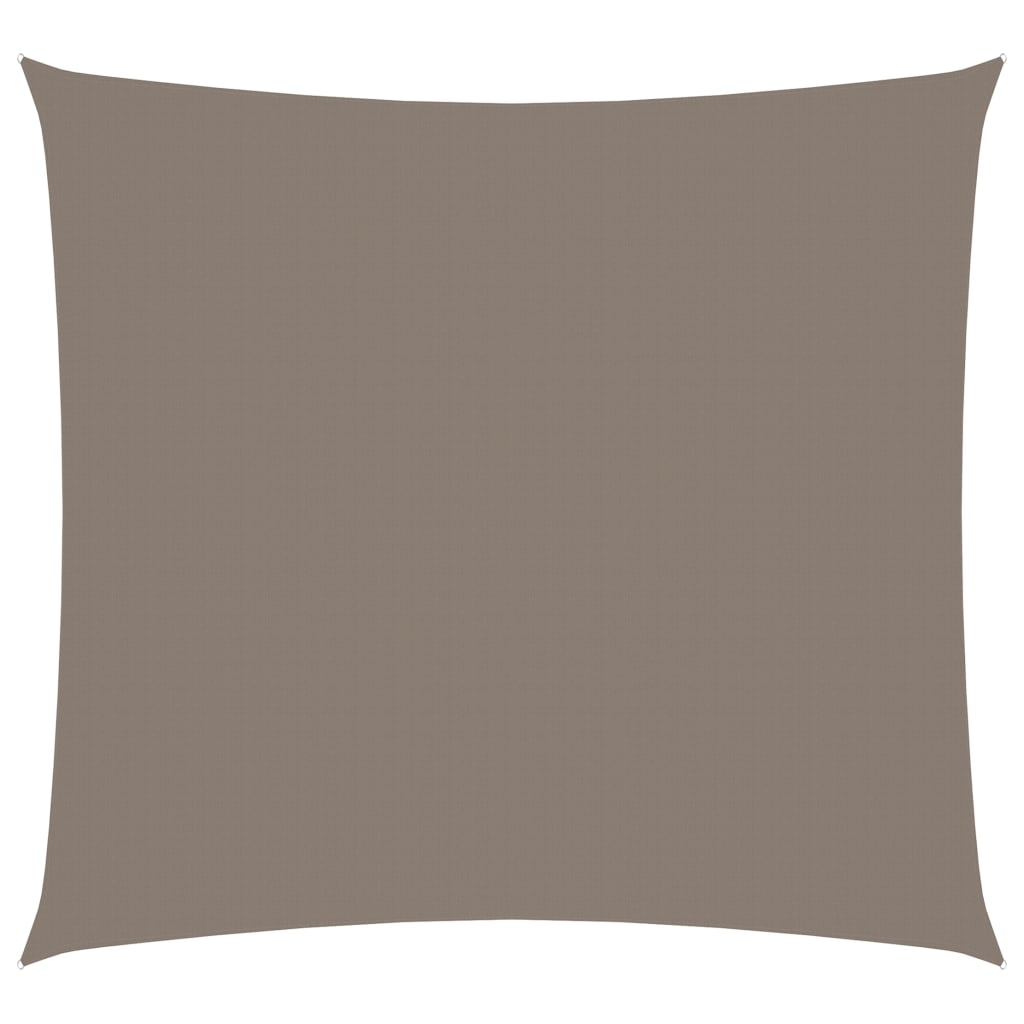 vidaXL Solseil oxfordstoff firkantet 6x6 m gråbrun