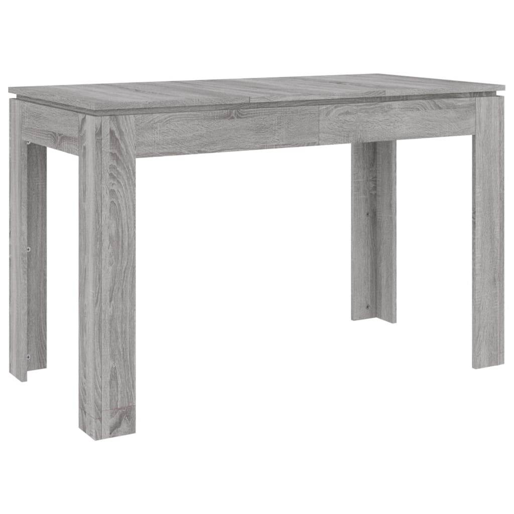 vidaXL Spisebord grå sonoma 120x60x76 cm konstruert tre