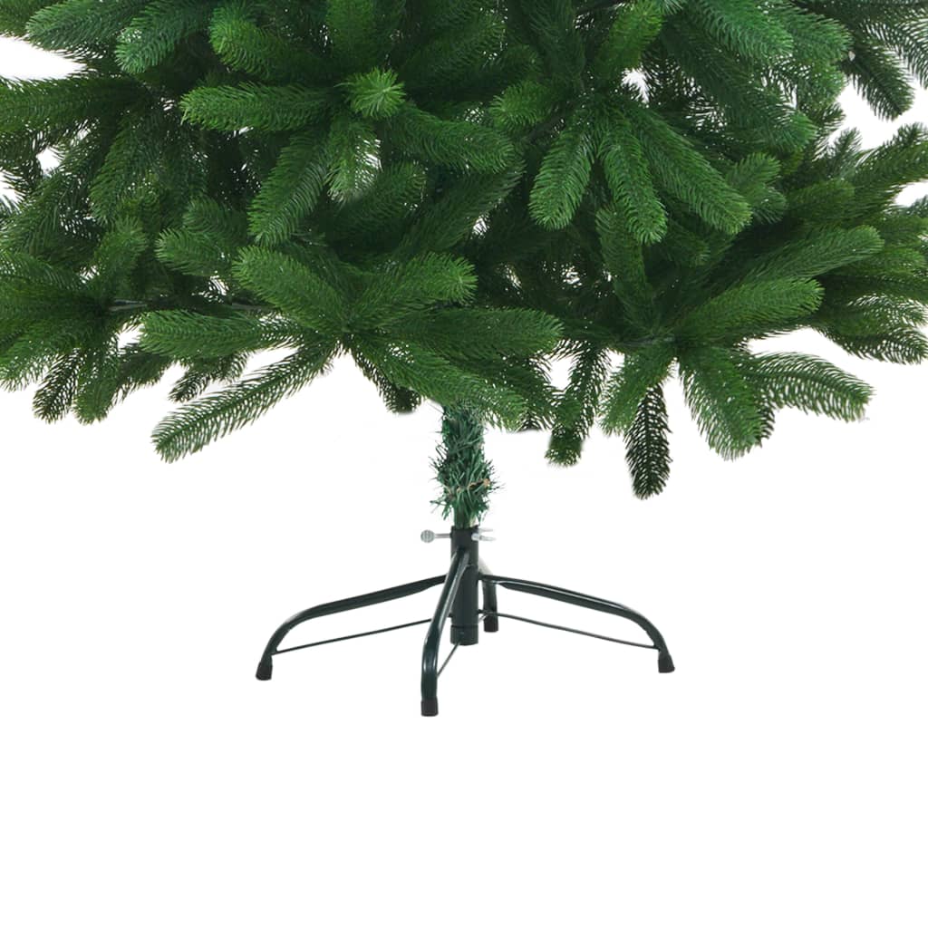 vidaXL Forhåndsbelyst kunstig juletre 180 cm grønn