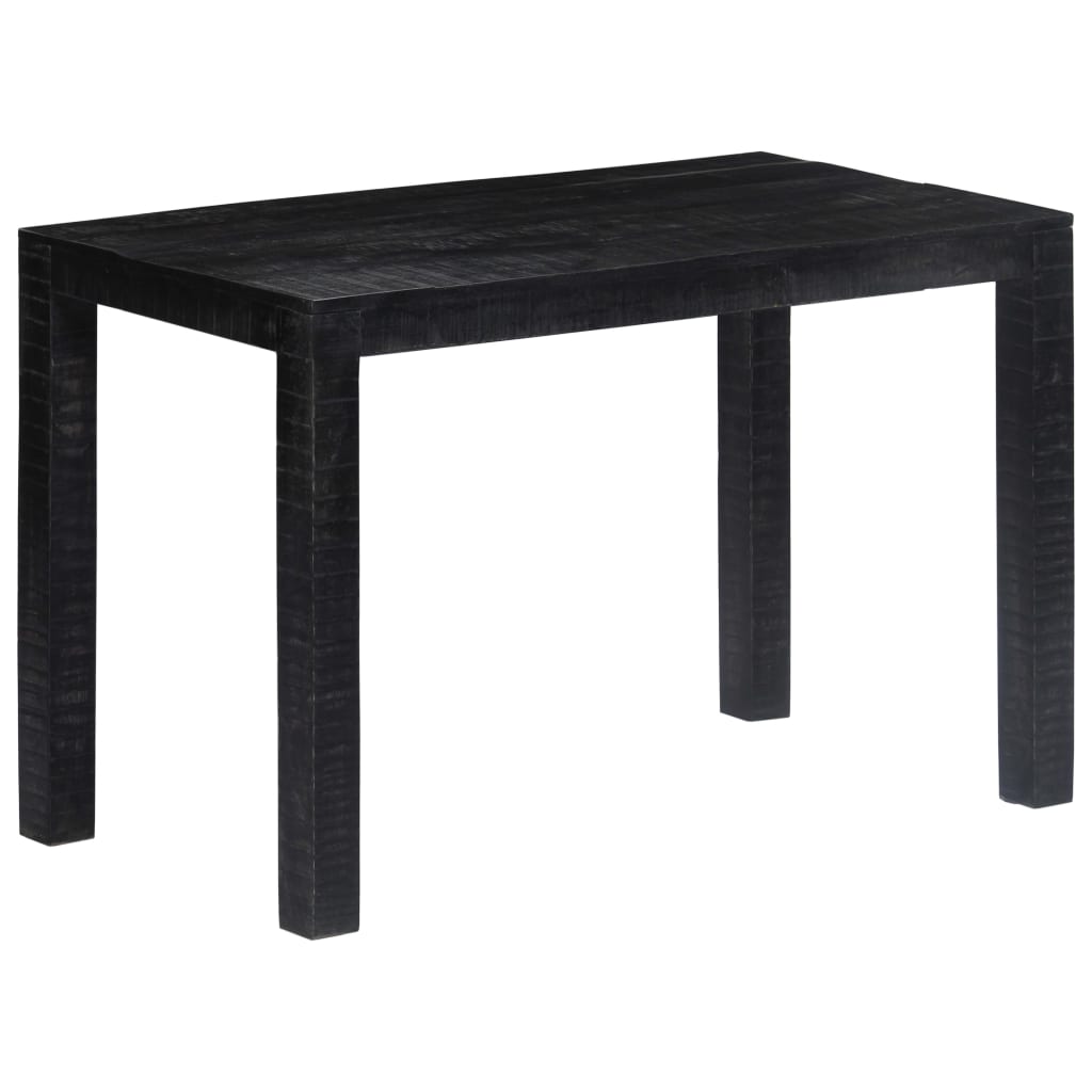 vidaXL Spisebord svart 118x60x76 cm heltre mango