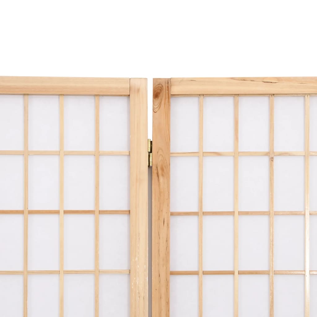 vidaXL Sammenleggbar romdeler 5 paneler japansk stil 200x170 cm svart