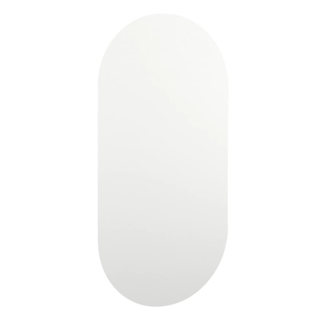 vidaXL Speil med LED-lys 60x30 cm glass oval