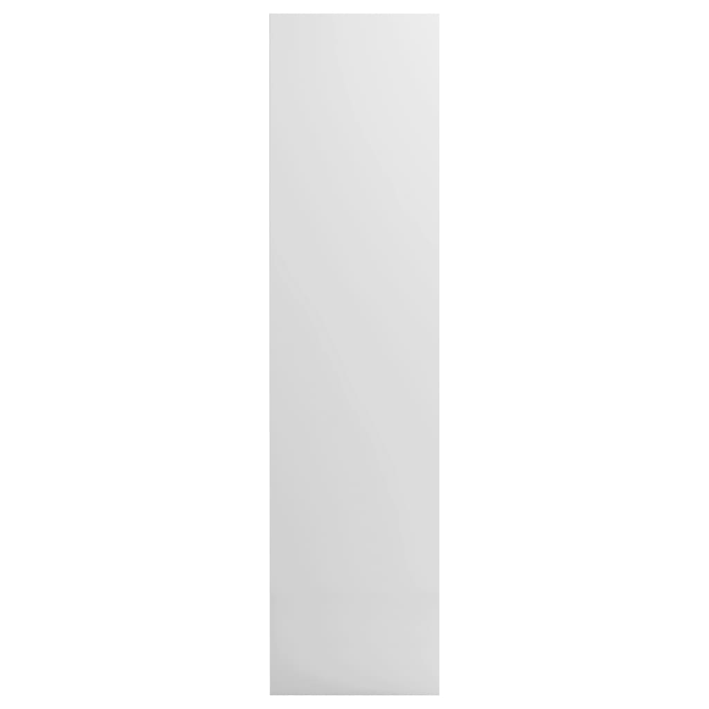 vidaXL Garderobe høyglans hvit 50x50x200 cm sponplate