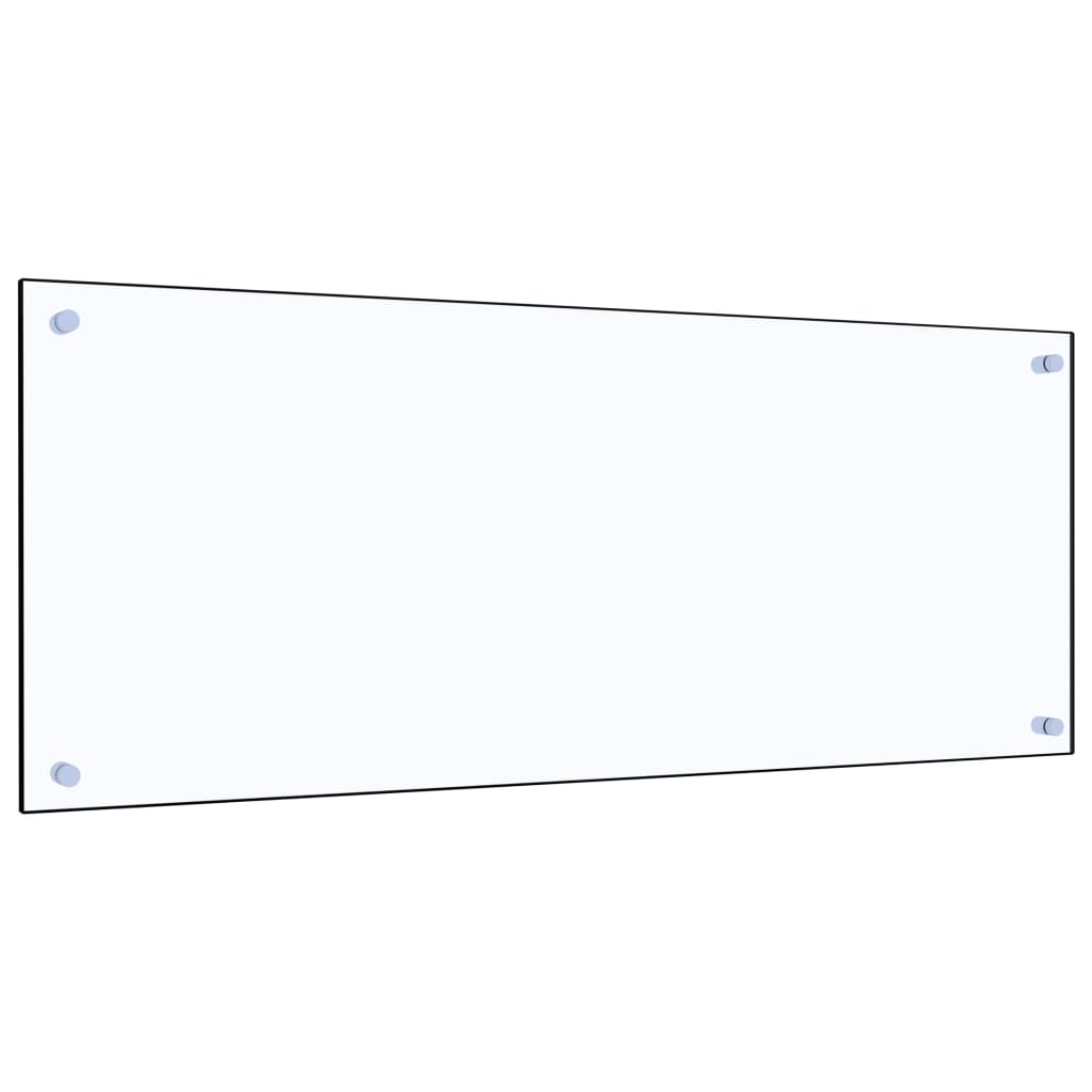 vidaXL Kjøkkenplate gjennomsiktig 100x40 cm herdet glass