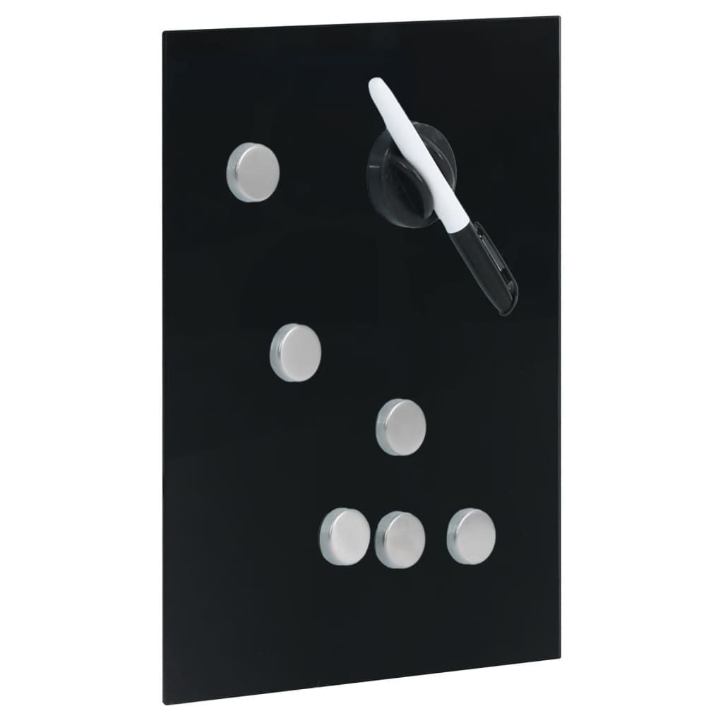 vidaXL Nøkkelskap med magnettavle svart 30x20x5,5 cm