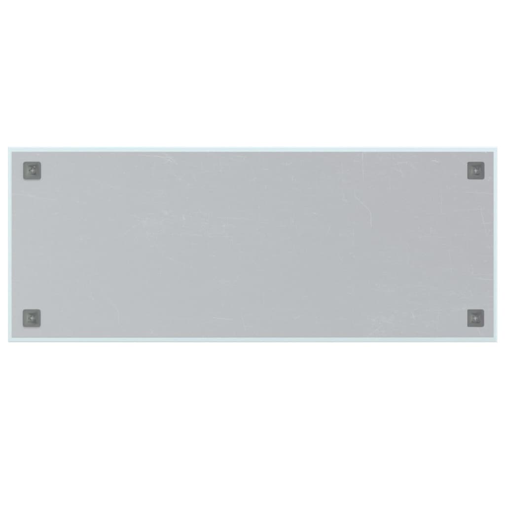 vidaXL Veggmontert magnettavle hvit 100x40 cm herdet glass