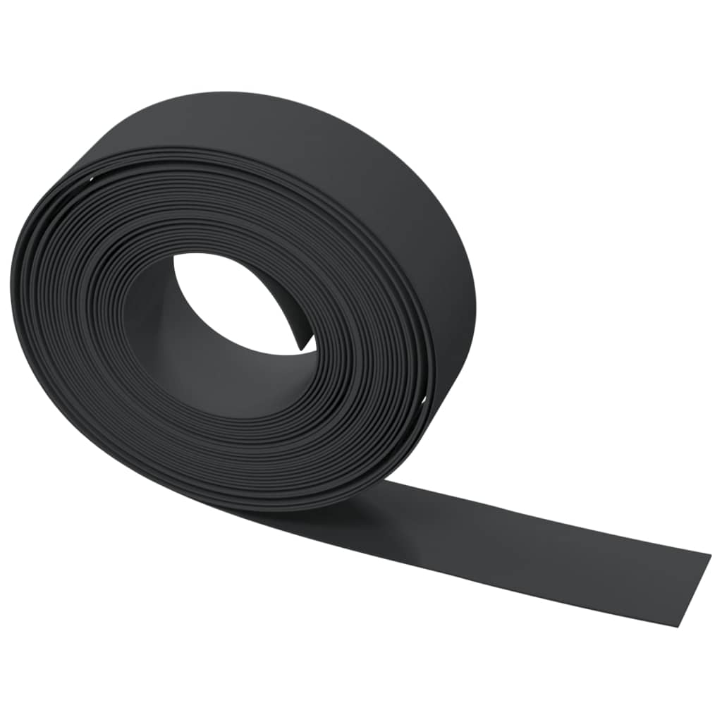 vidaXL Hagekant svart 10 m 15 cm polyetylen