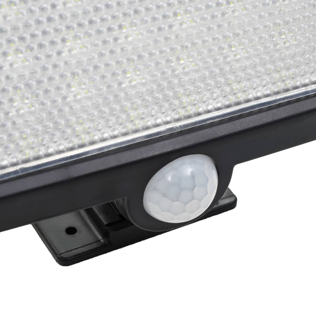 vidaXL Soldrevet lampe med bevegelsessensor LED-lys hvit