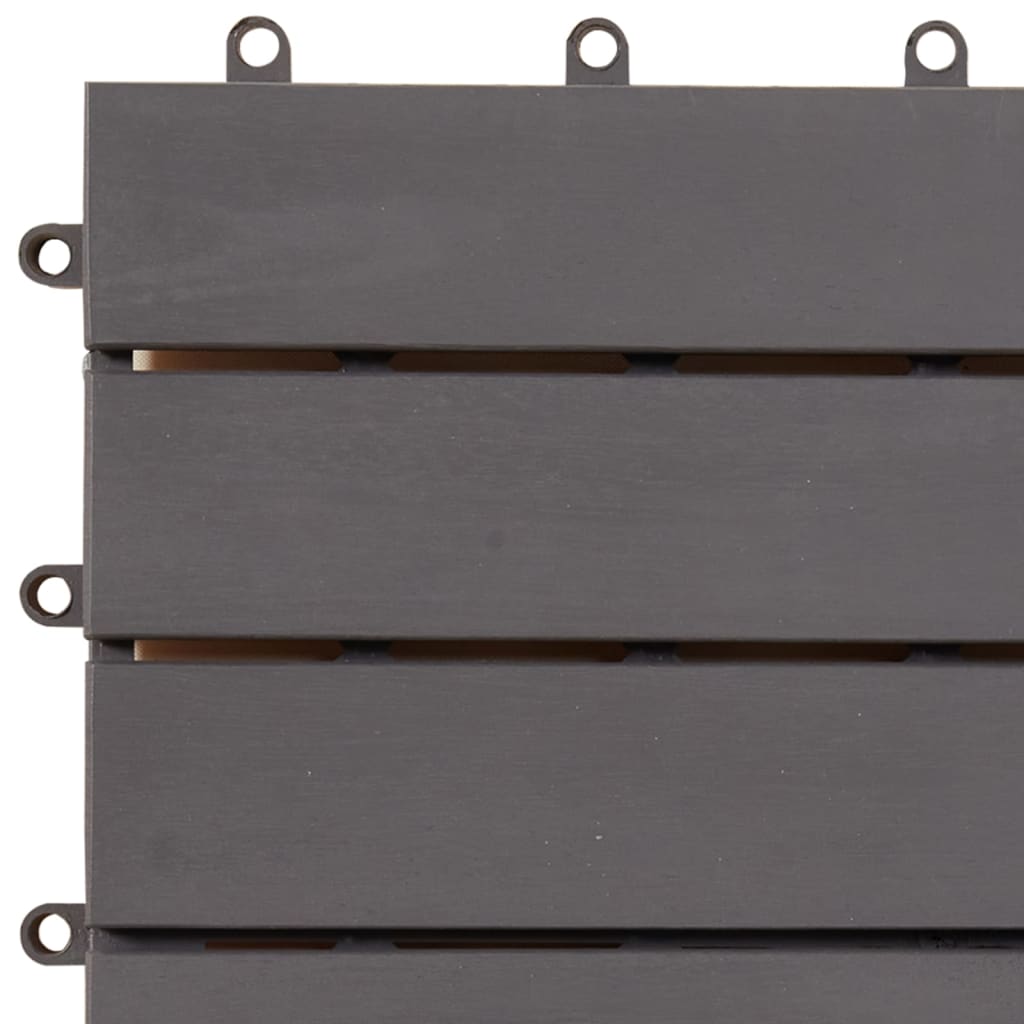 vidaXL Terrassebord 30 stk gråvasket 30x30 cm heltre akasie