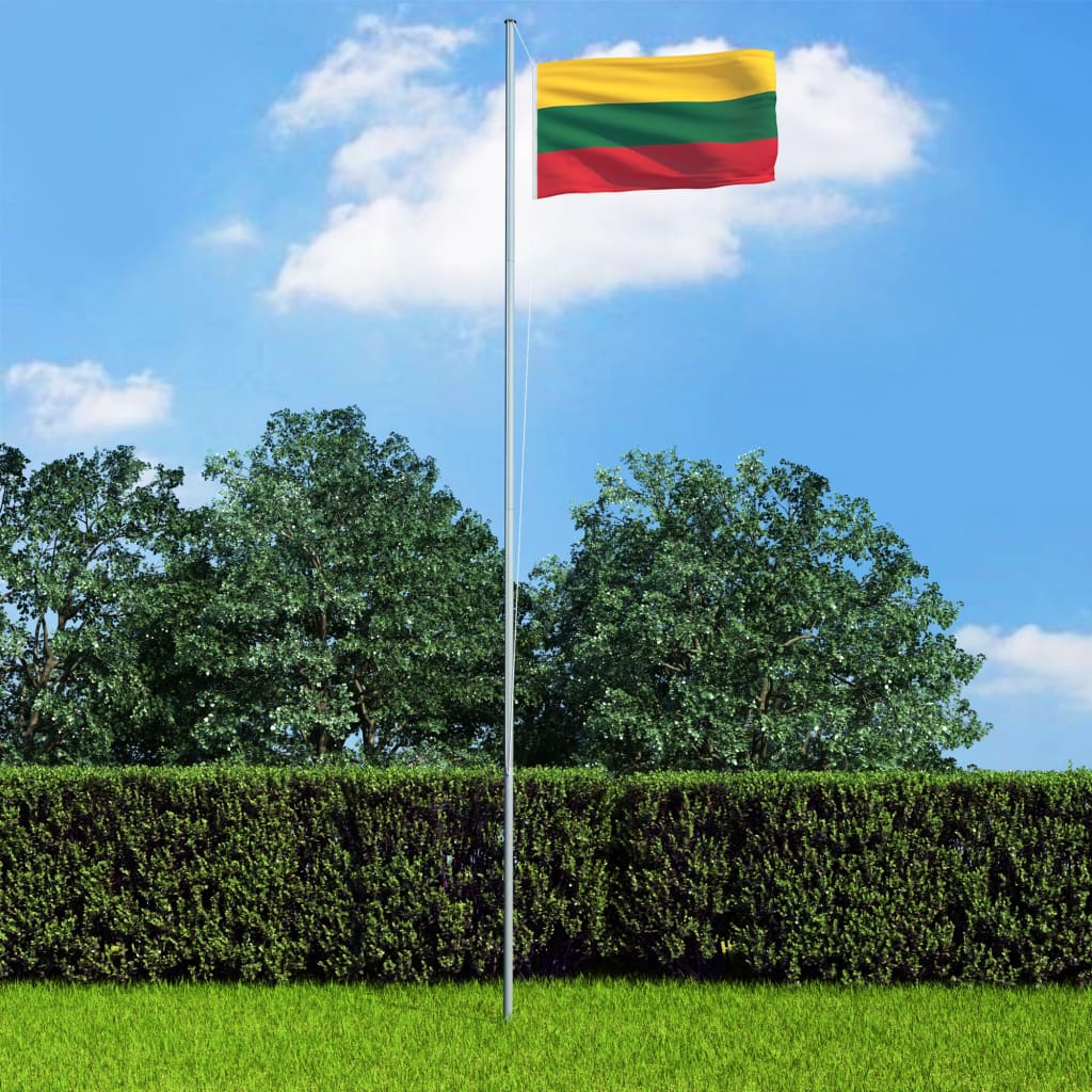 vidaXL Litauisk flagg 90x150 cm
