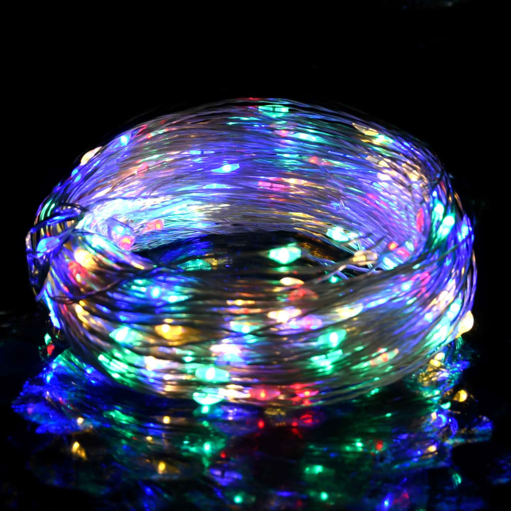 vidaXL LED-strenglys med 150 lysdioder flerfarget 15 m