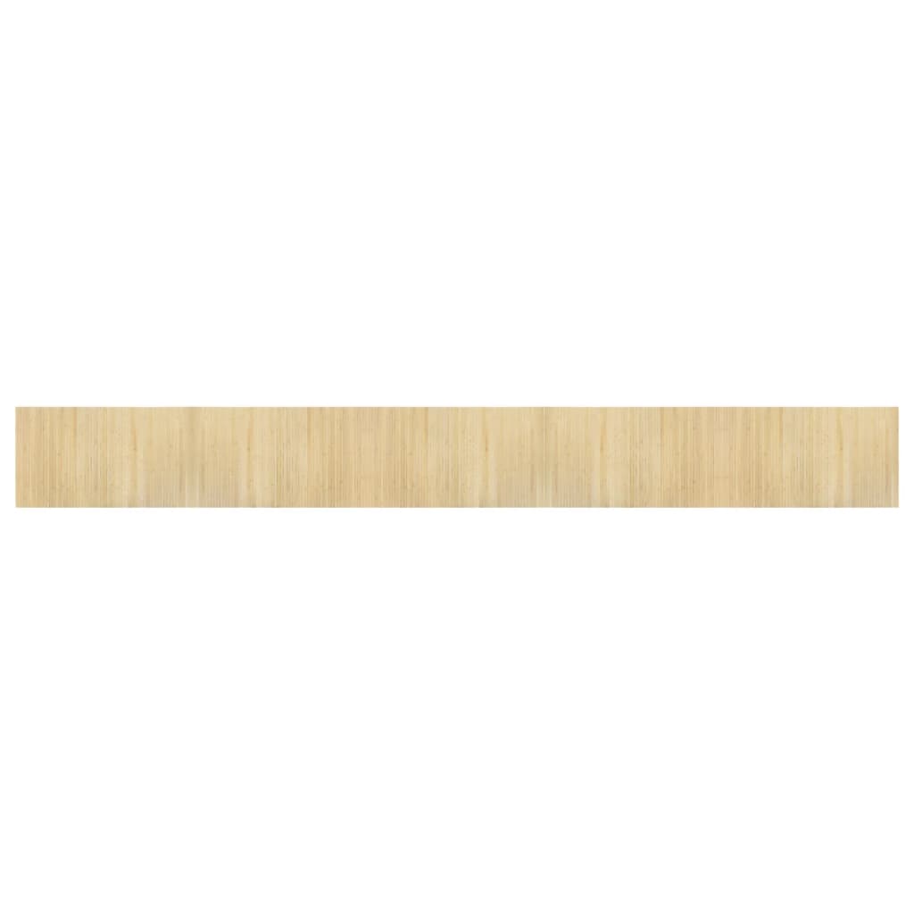 vidaXL Teppe rektangulær lys naturell 60x500 cm bambus