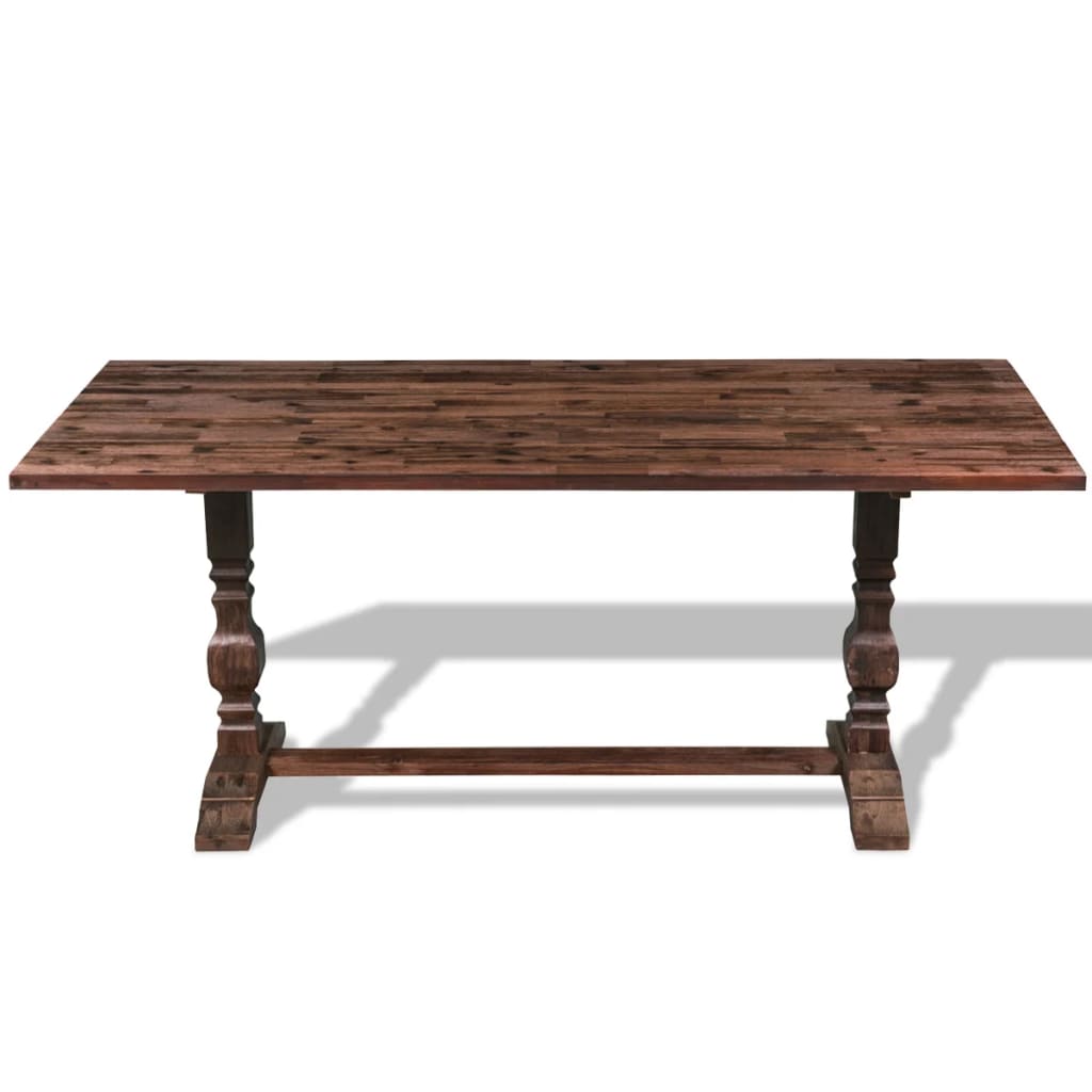vidaXL Sammenleggbart bord massivt akasietre 180x80x75 cm