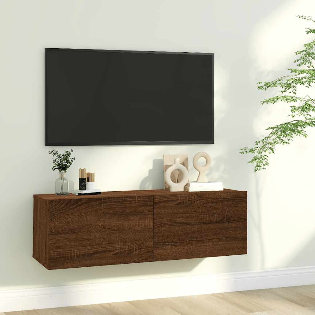 Tv-Benk Sonoma Eik 100X30X30 Cm Konstruert Tre