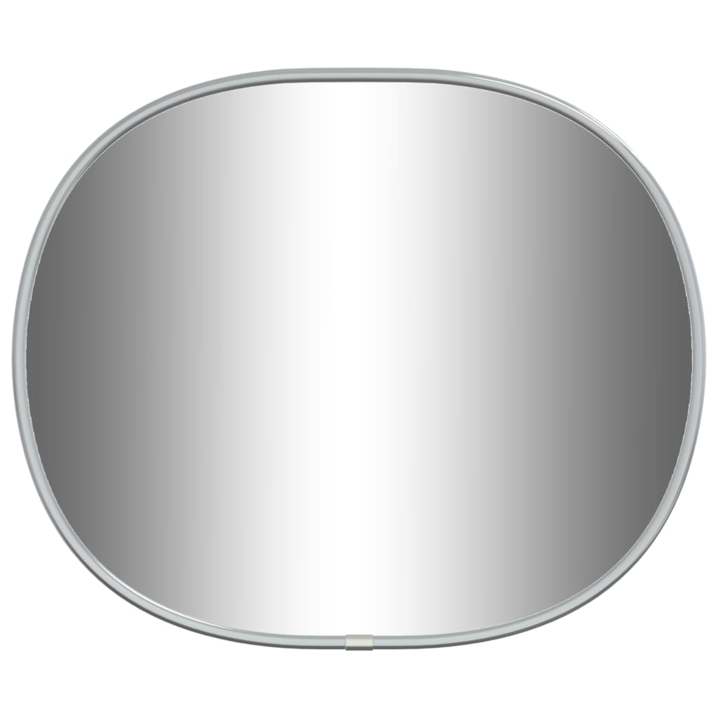 vidaXL Veggspeil sølv 30x25 cm