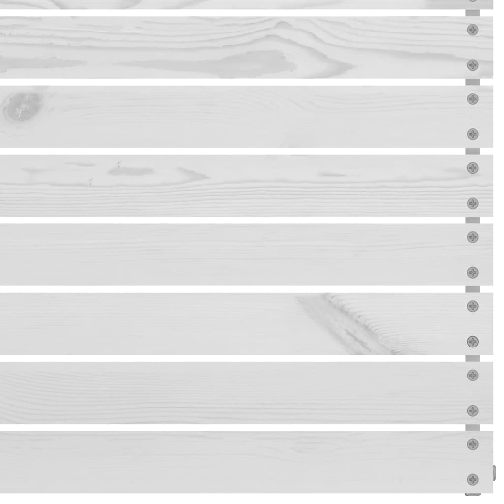 vidaXL Utendørs midtsofaer 4 stk hvit heltre furu