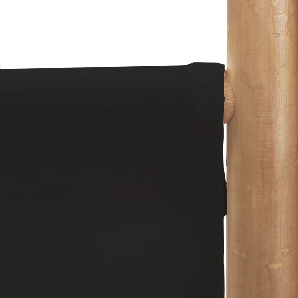 vidaXL Sammenleggbar romdeler 3 paneler 120 cm bambus og lerret
