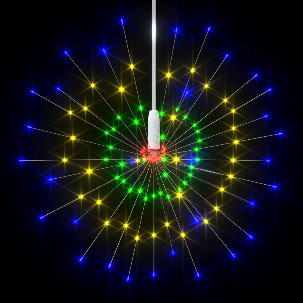 vidaXL Utendørs julelys kinaputter 10 stk flerfarget 20 cm 1400 LED